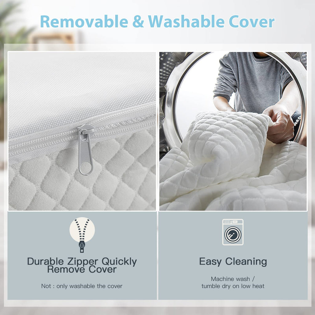 3" Waterproof Memory Foam Pack and Play Mattress White G151696