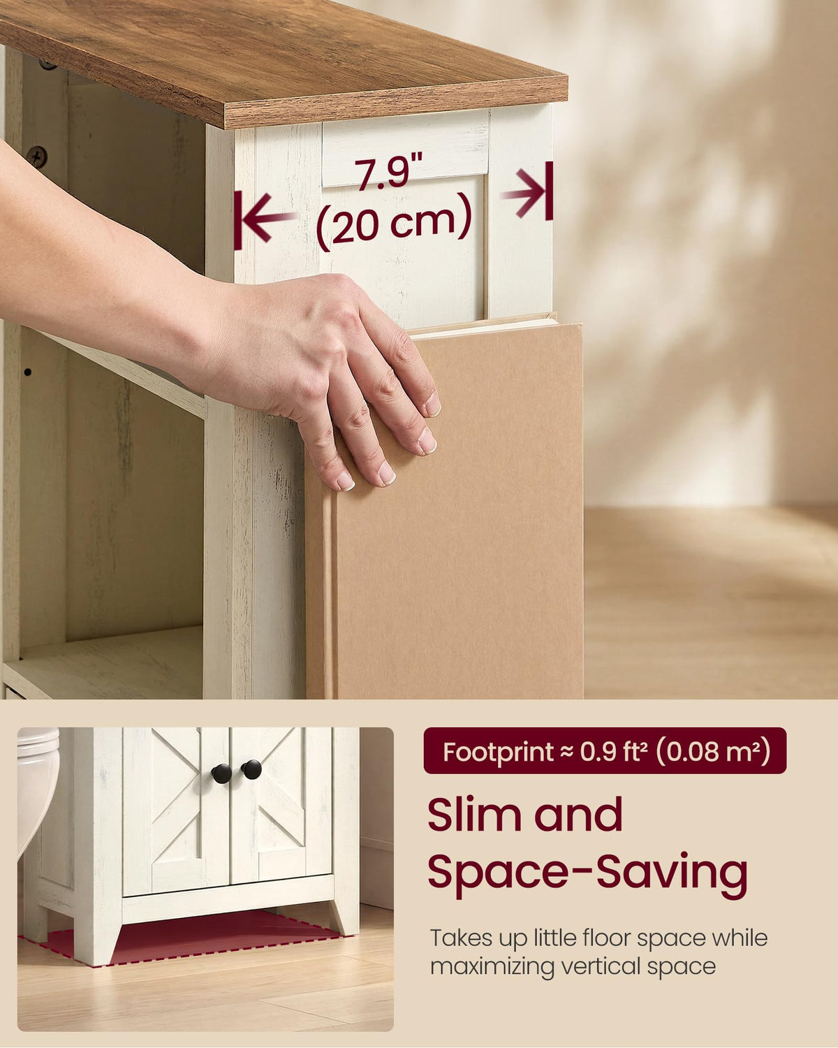 Farmhouse Storage Cabinet with 2 Barn Doors C1271