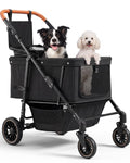 Foldable Ventilated Dog Stroller with Canopy Z49030