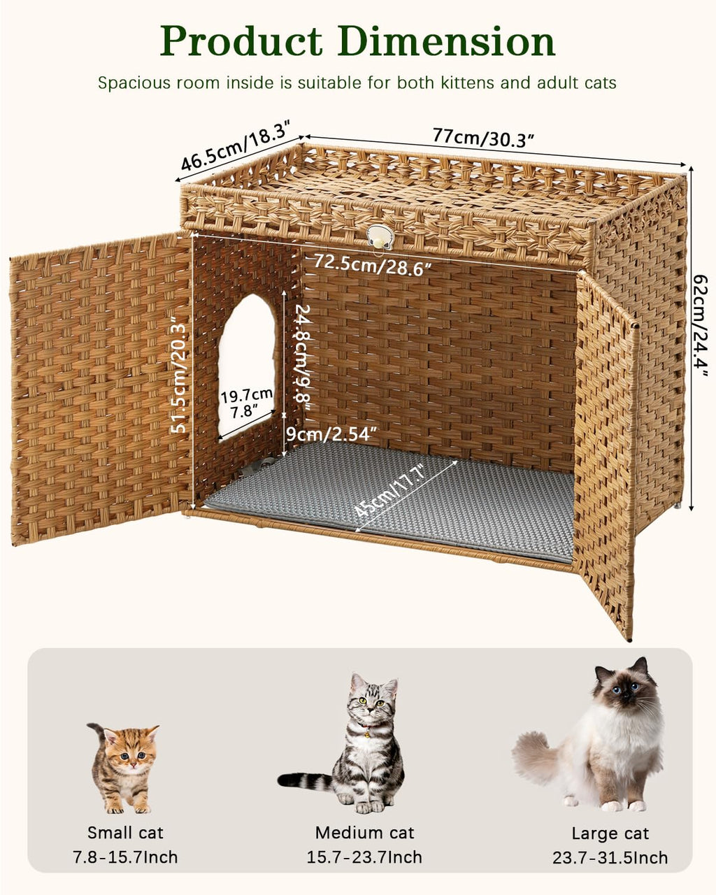 Cat Litter Box Enclosure F375