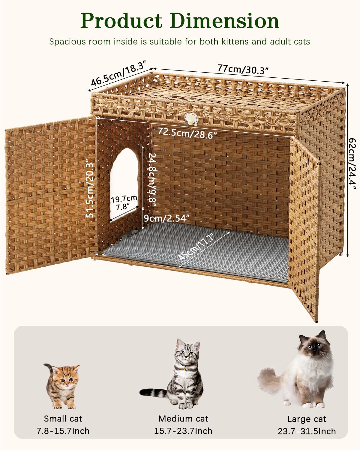 Cat Litter Box Enclosure F375