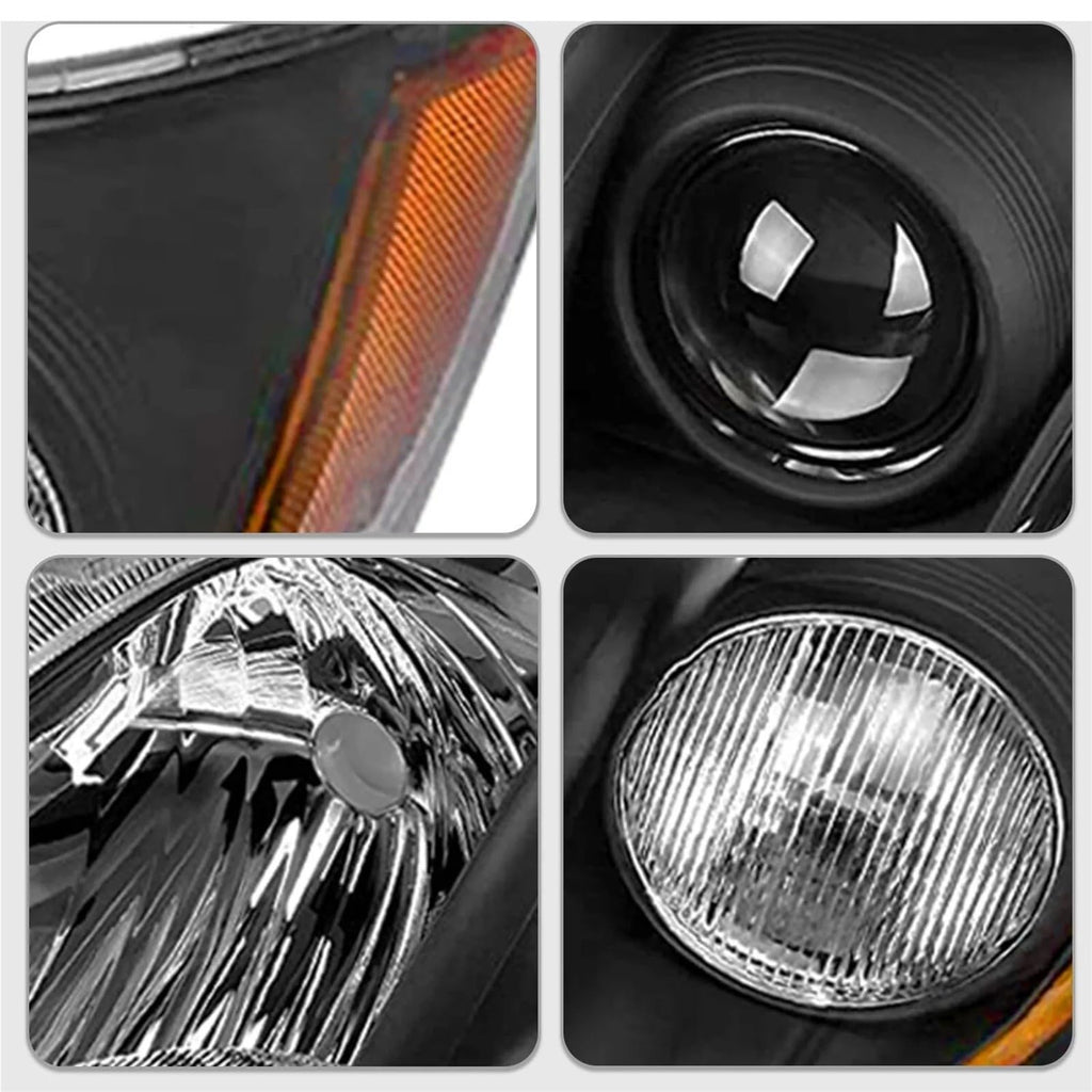Toyota Camry Front Bumper Headlight Black Housing 1 Pair O874203