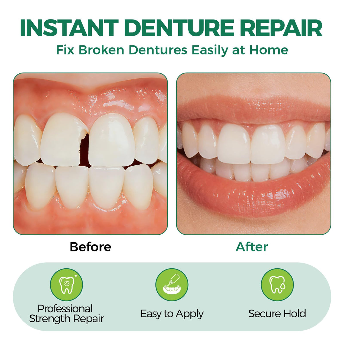 Denture Repair Adhesive Kit 10ML B93408
