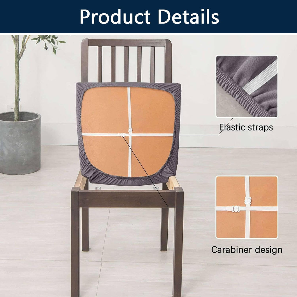 Waterproof PU Leather Chair Seat Covers Set of 6 U280