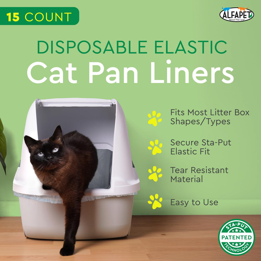 Super Jumbo 15Count Tear-Resistant Waterproof Cat Litter Box Liners X856