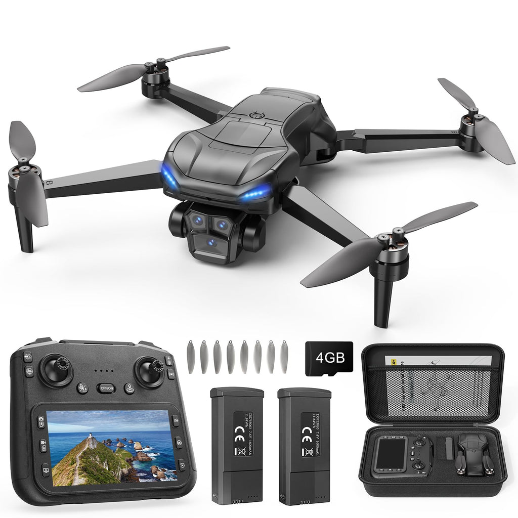 4K Camera GPS Foldable Drone with 4.5” HD Screen Controller A154