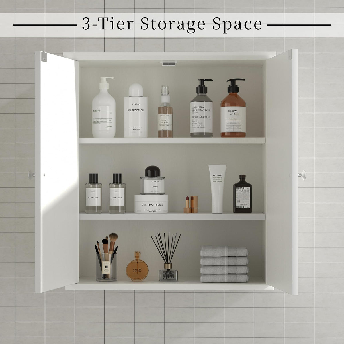 White Bathroom Wall Medicine Cabinet Z623