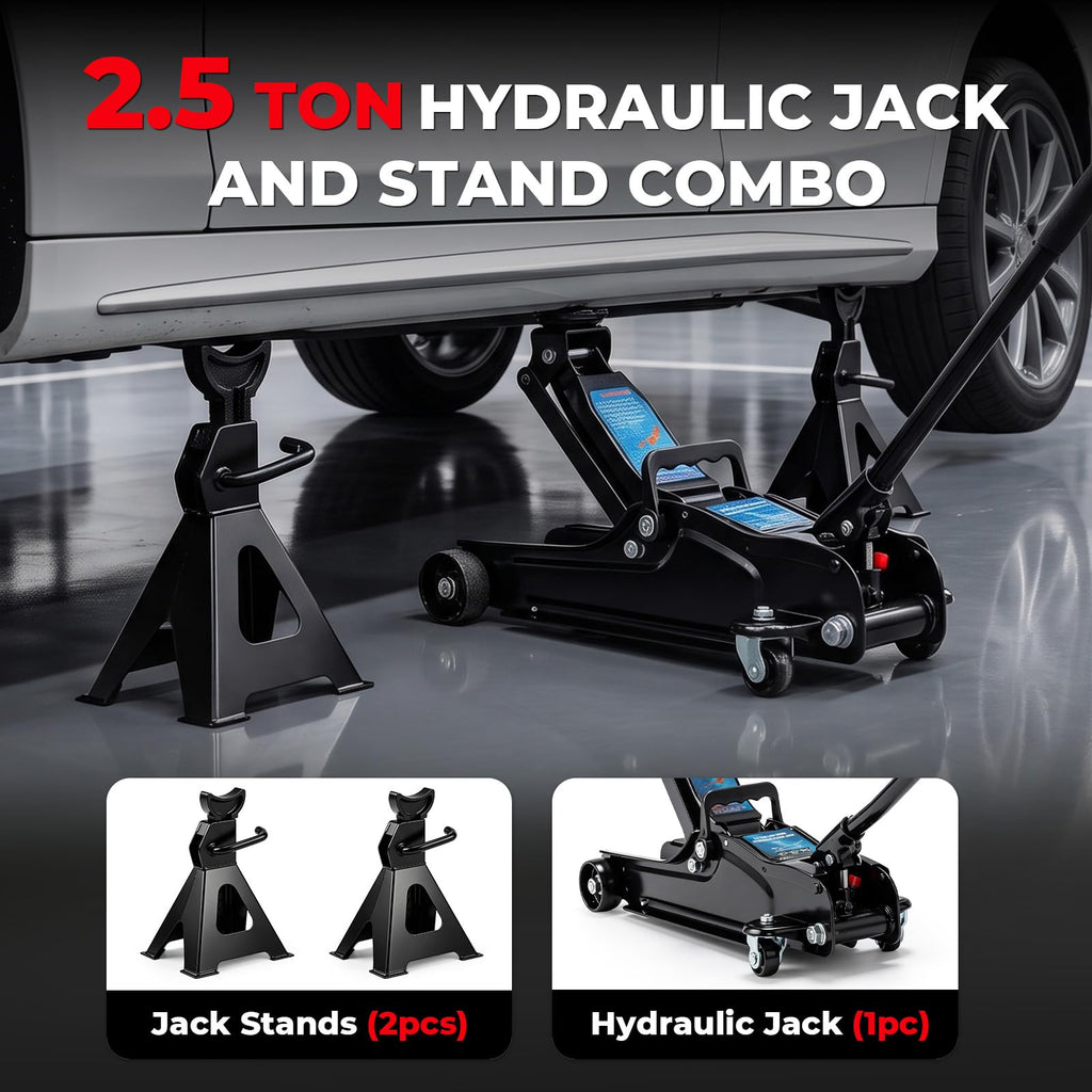 Heavy Duty Steel Hydraulic Floor Jack D958