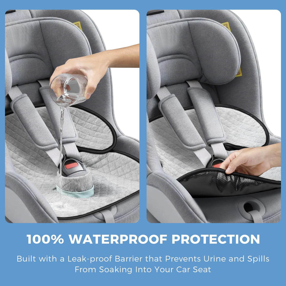 2 Pack Waterproof Non-Slip Car Seat Protector W3890