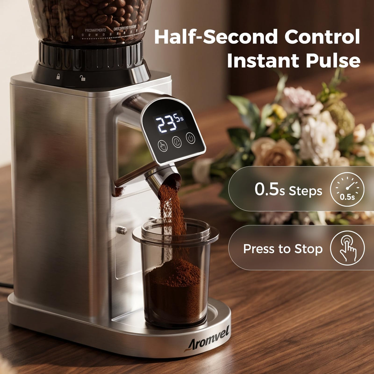 Conical Burr Coffee Grinder with 48 Settings A5756