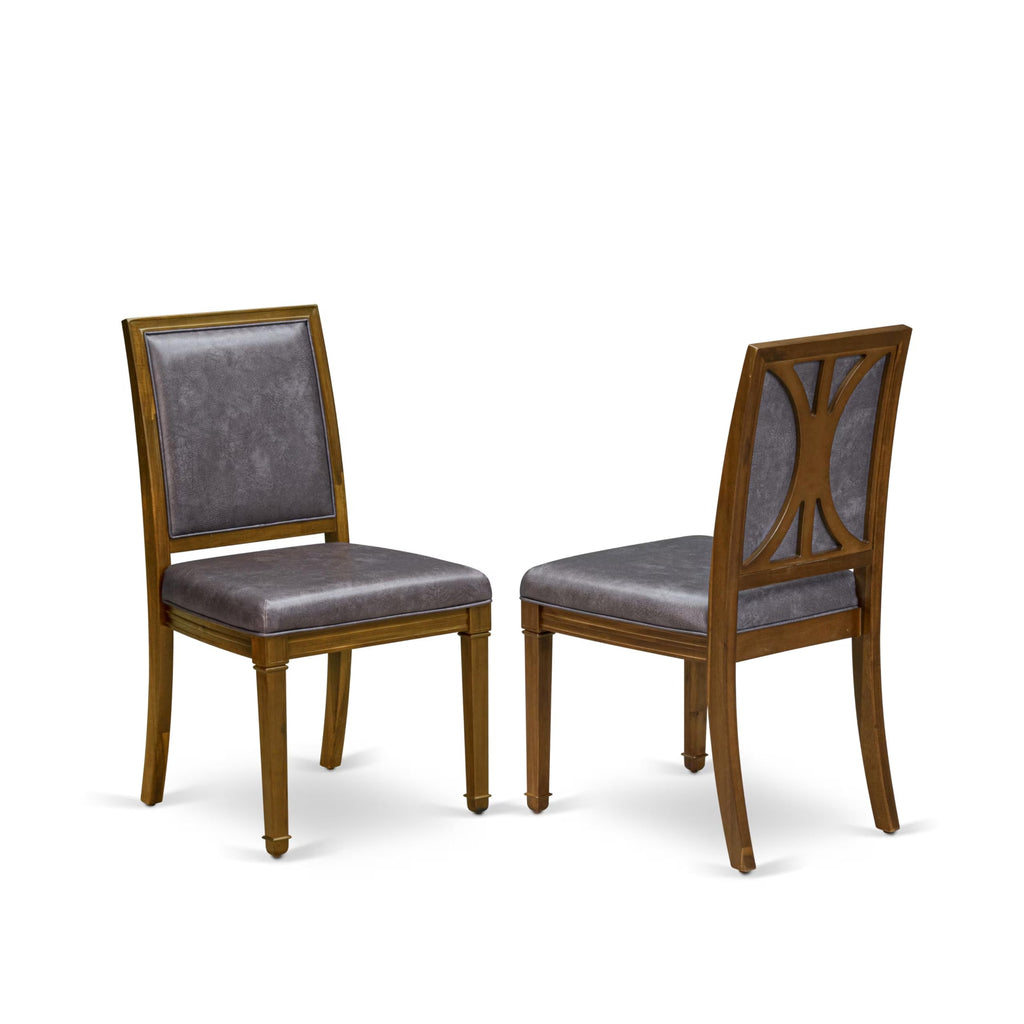 9 Piece Dining Table Set with 8 Light Beige Fabric Chairs R83804