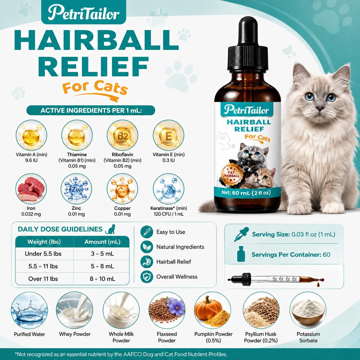 Cat Hairball Remedy Drops F29620