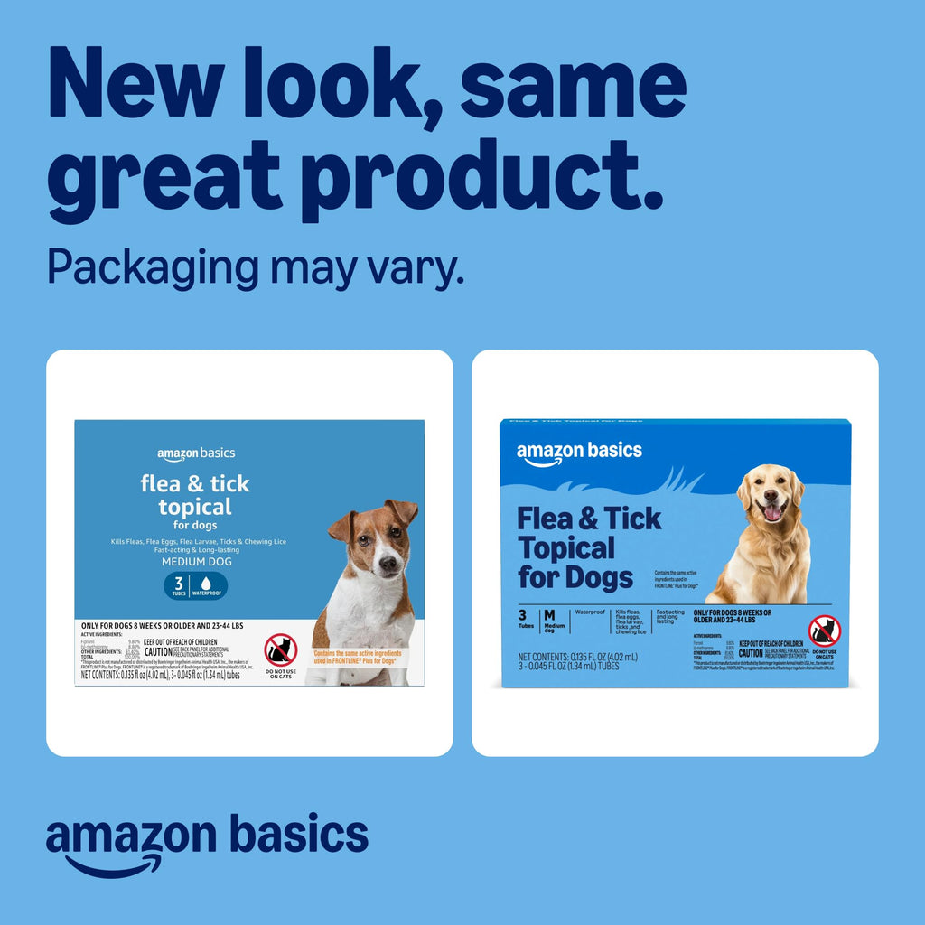 Flea and Tick Topical Treatment for Medium Dogs 3 Count Q74939