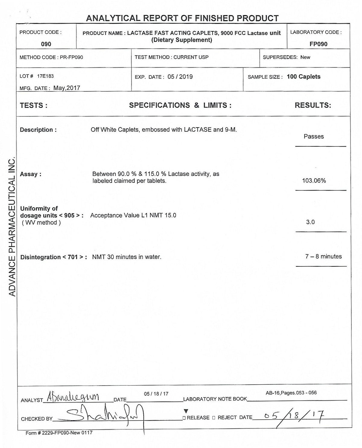Lactase 360 Caplets M73426
