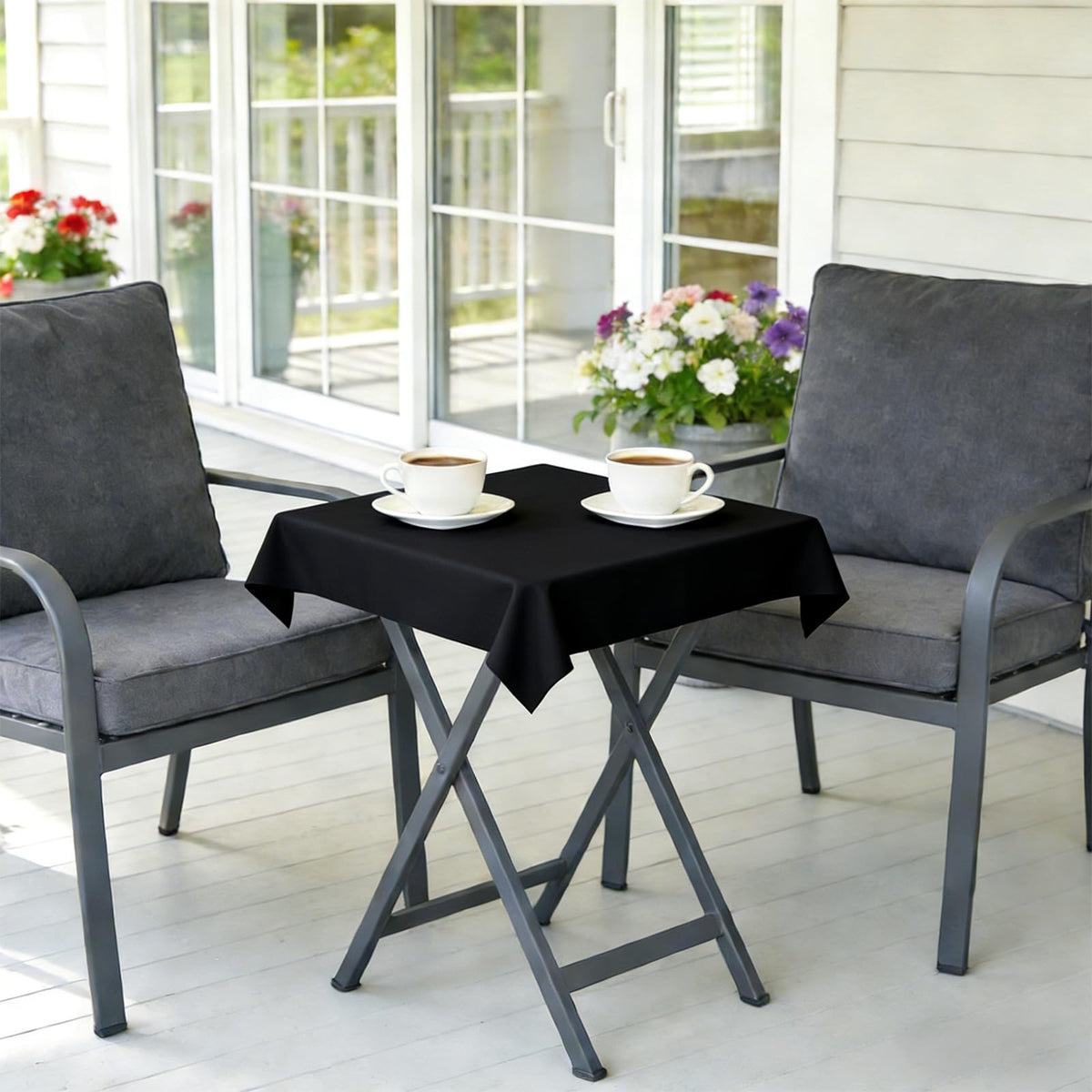2 Pack 30x30 Inch Washable Tablecloth J94565
