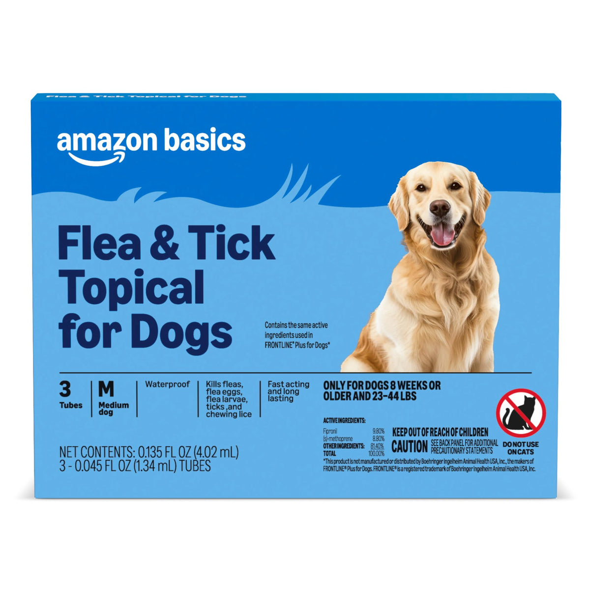 Flea and Tick Topical Treatment for Medium Dogs 3 Count Q74939