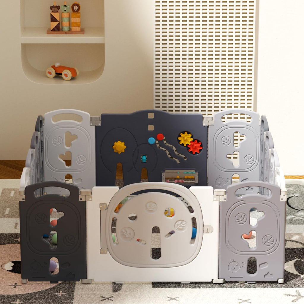 Foldable Portable 14 Panel Baby Playpen W1920