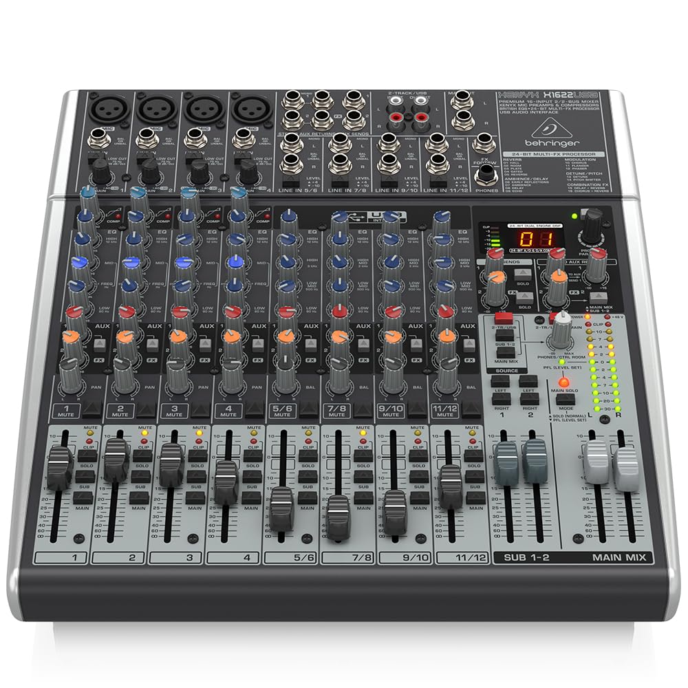 16-Input 2/2-Bus Mixer with Mic Preamps & Compressors Z2206