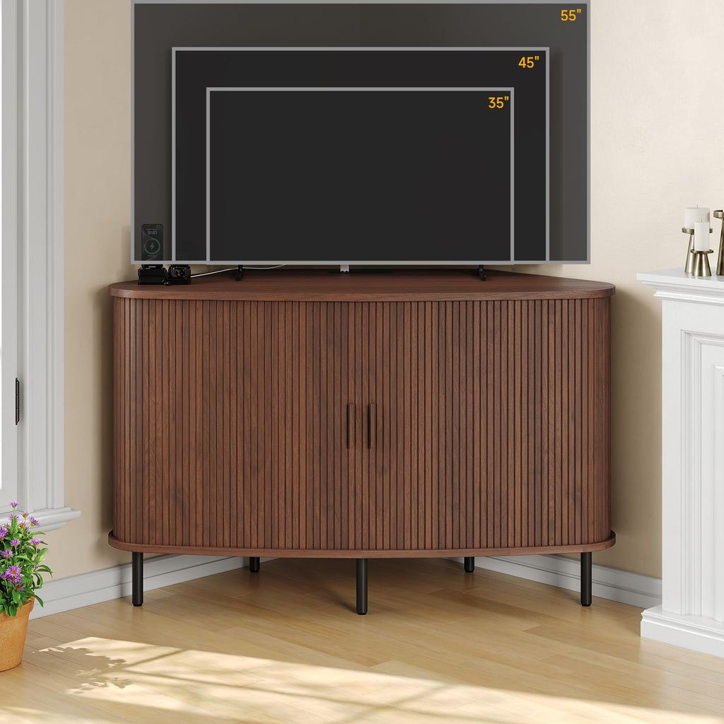 47 Inch Walnut Corner TV Stand I943043