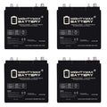 6V 210AH Dual Terminal SLA Replacement Battery 4 Pack R57236