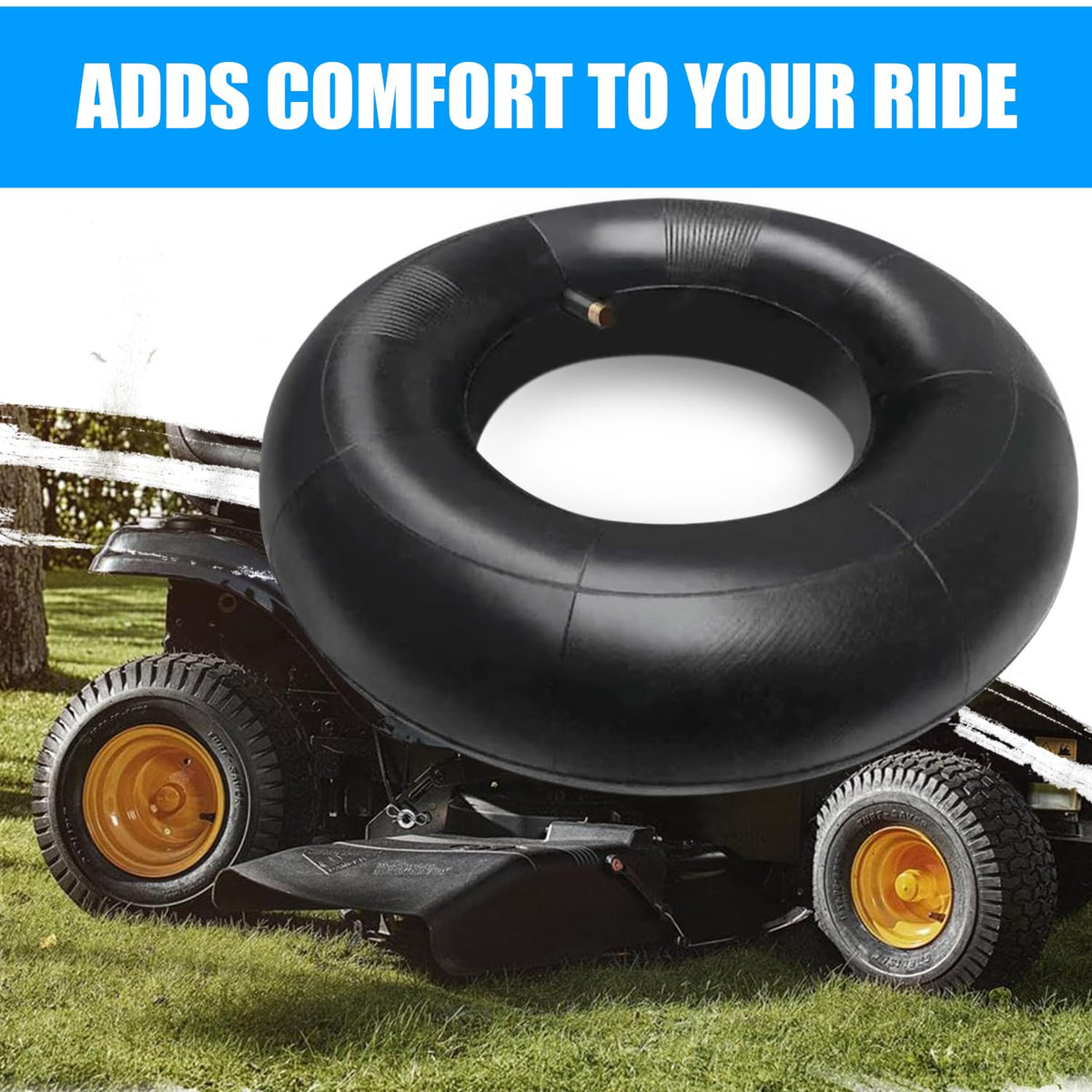2 Pack 15x6.00-6" Inner Tire Tube with TR-13 Straight Valve Stem O380