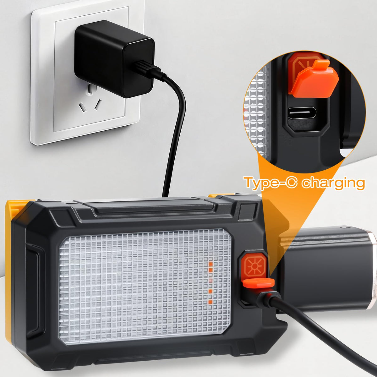 LED Rechargeable Magnetic Work Light 1000 Lumens 5 Mode 1 Pack T4173