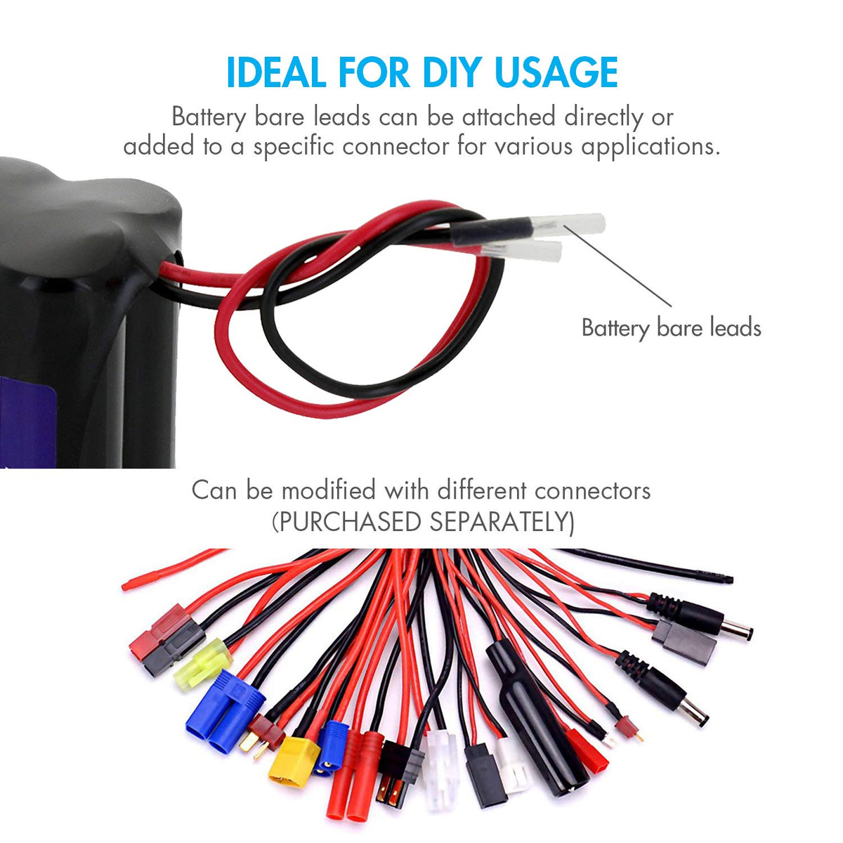 12V 2000mAh NiMH Rechargeable Battery Pack Y873215