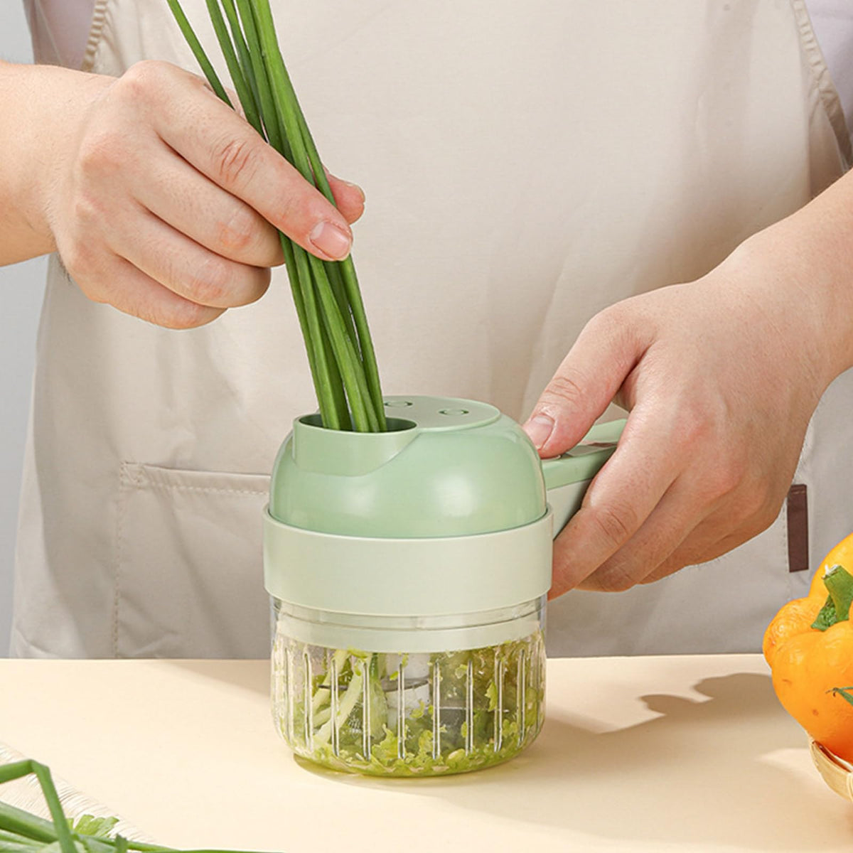 4 In 1 Cordless Electric Vegetable Cutter Z3737