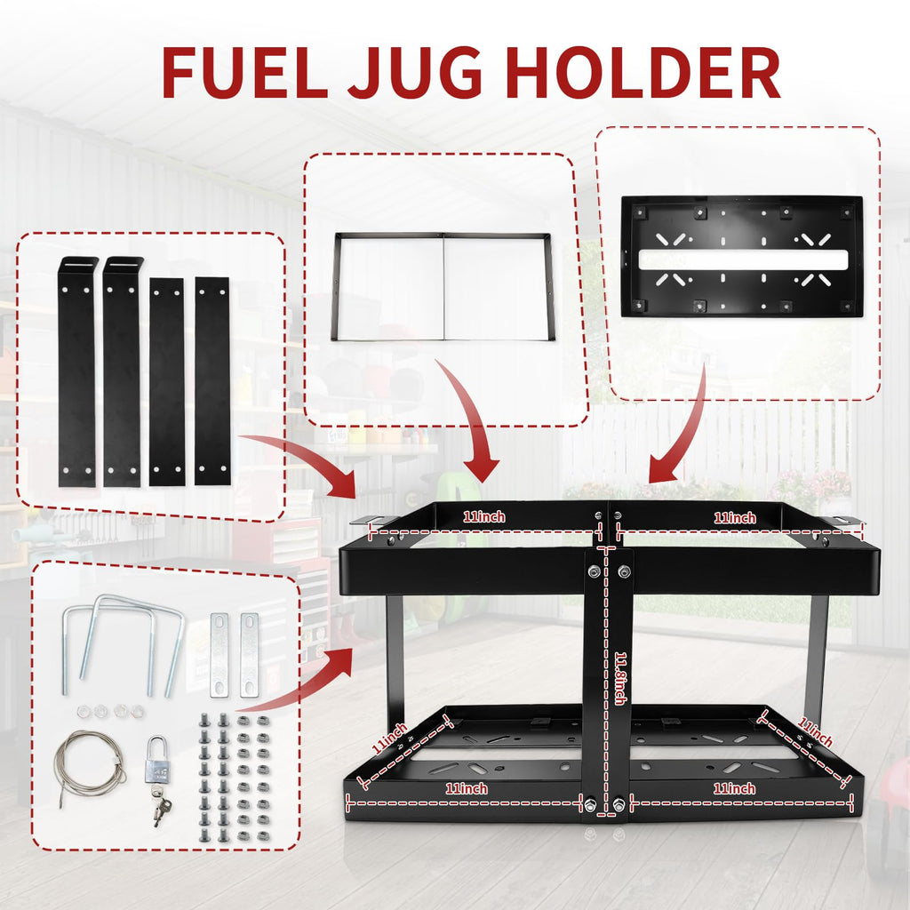 Black Fuel Jug Holder H47138