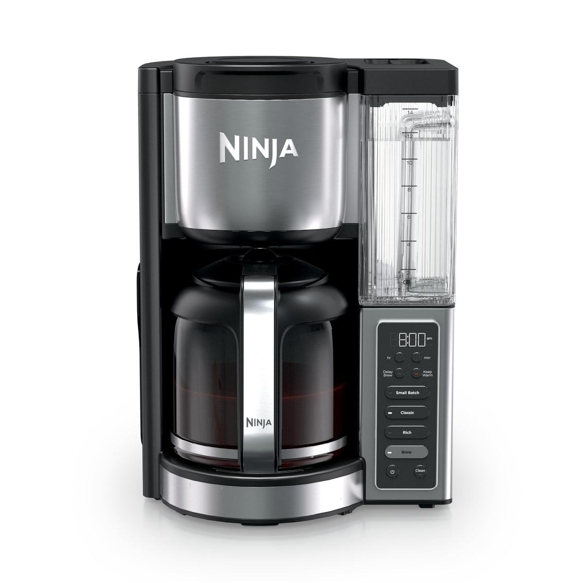 14 Cup Glass Carafe Stainless Steel Coffee Maker J316