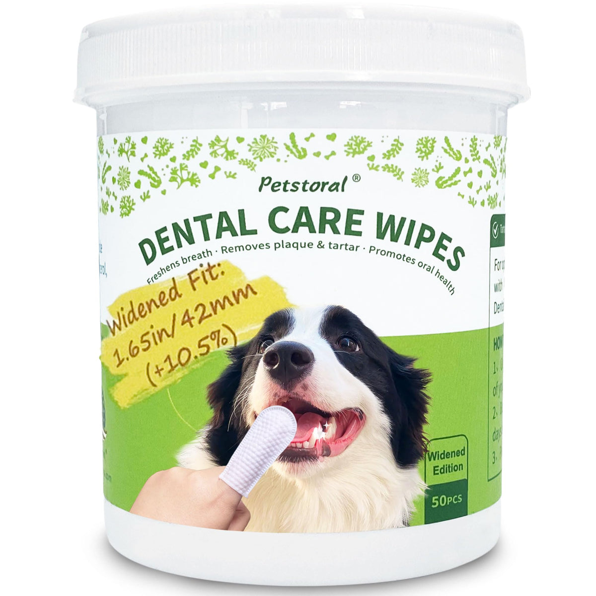Dental Care Wipes for Dogs and Cats, 50 Count I18831