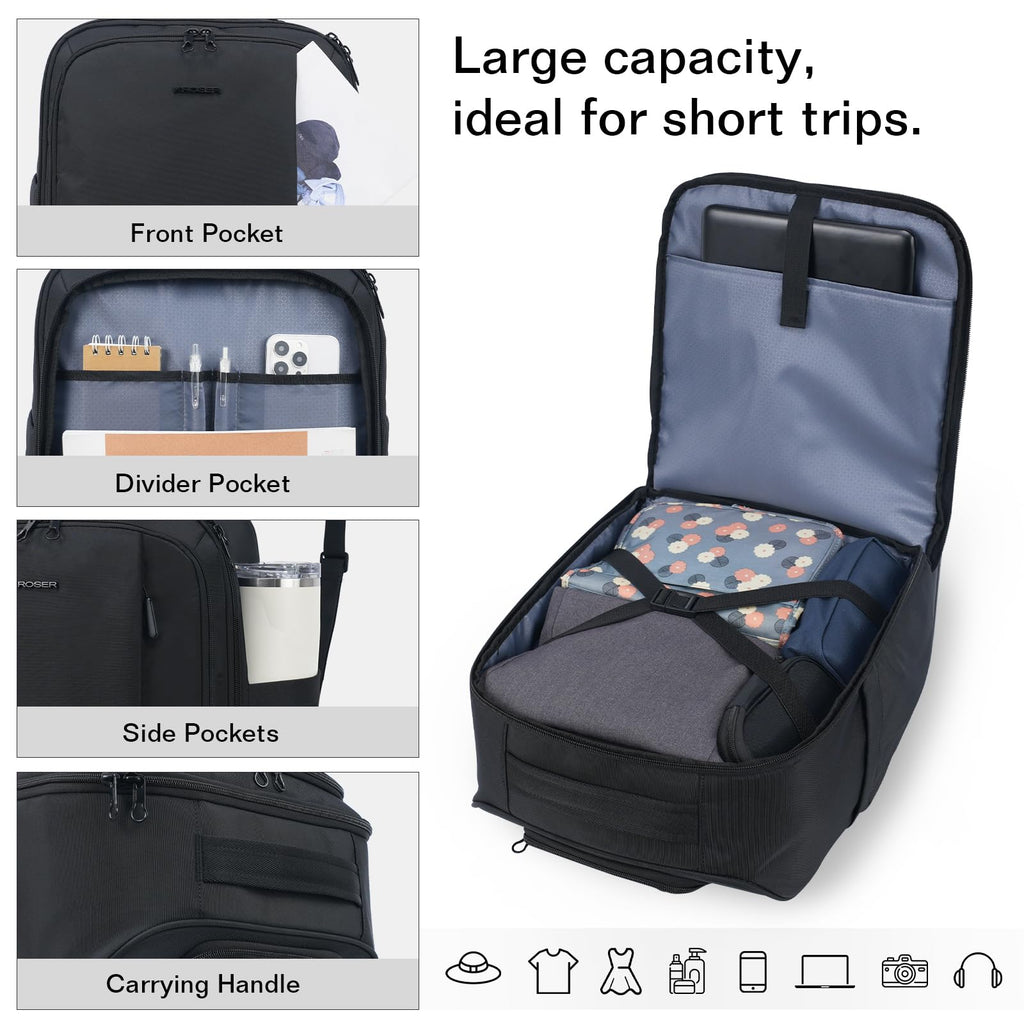 16-inch Underseat Carry On Suitcase Black R27700