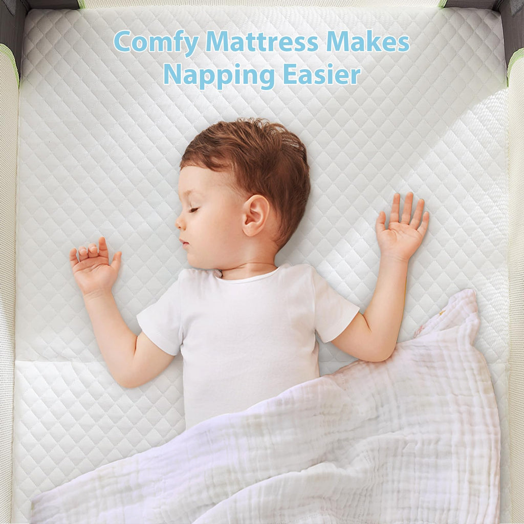 3" Waterproof Memory Foam Pack and Play Mattress White G151696
