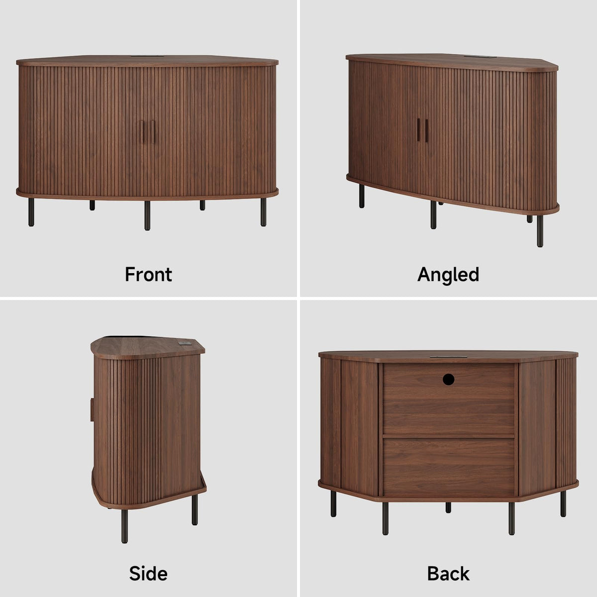 47 Inch Walnut Corner TV Stand I943043