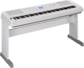 88-Key Weighted White Digital Piano with Furniture Stand L51302