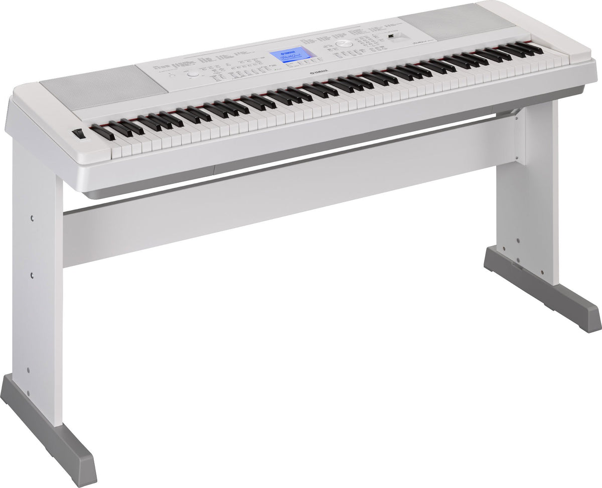 88-Key Weighted White Digital Piano with Furniture Stand L51302