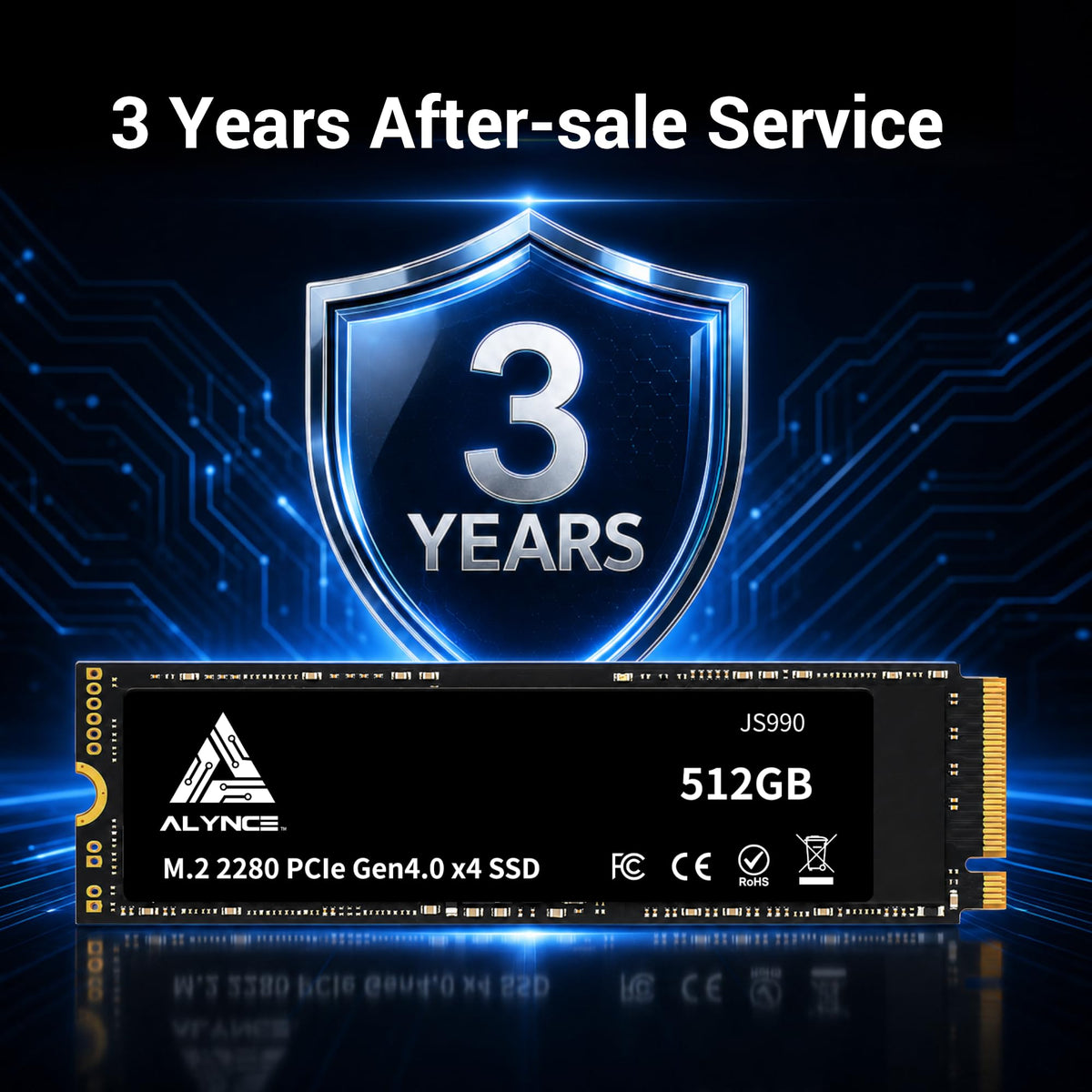 512GB PCIe Gen4 x4 NVMe M.2 2280 SSD K595440
