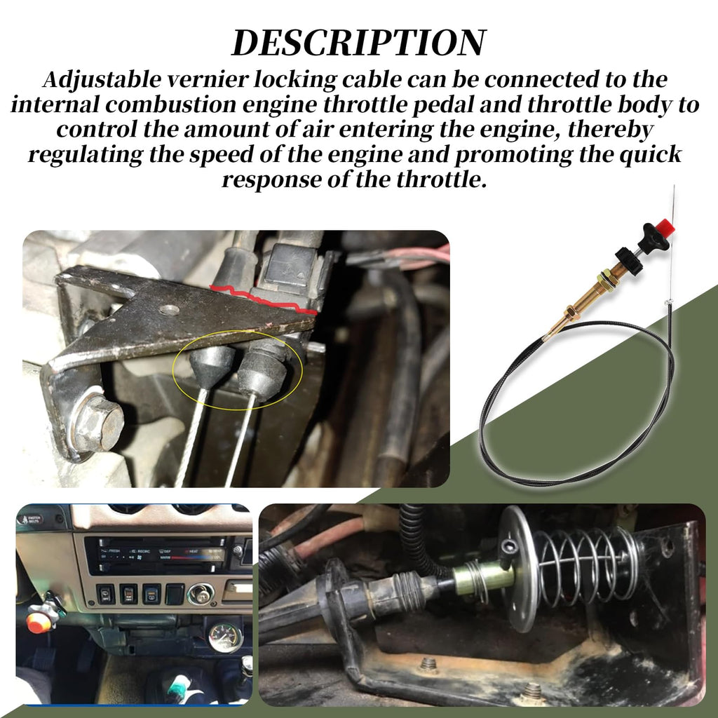 10FT Adjustable Locking Control Cable O201210