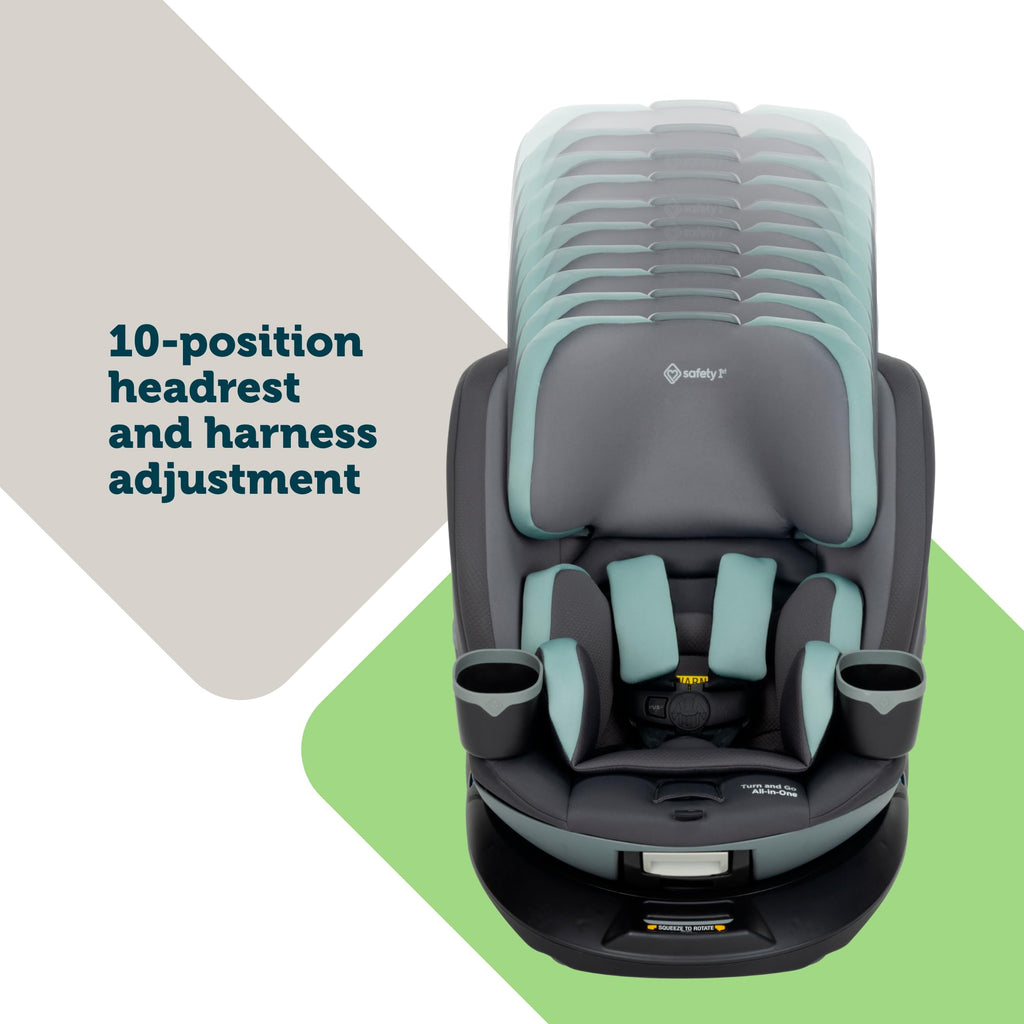 360 Rotating Convertible Car Seat, 5-100 lbs J129