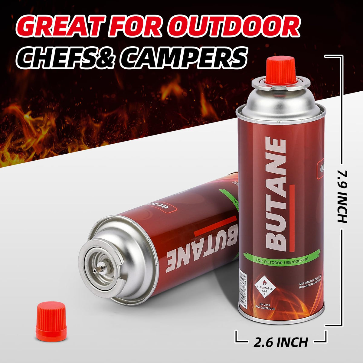 Butane Fuel Canisters 24 Pack M80888