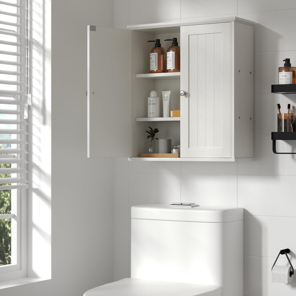 White Bathroom Wall Medicine Cabinet Z623
