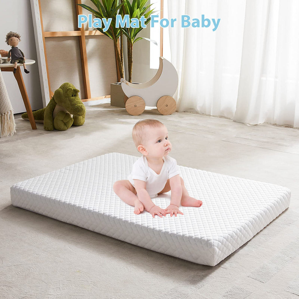 3" Waterproof Memory Foam Pack and Play Mattress White G151696