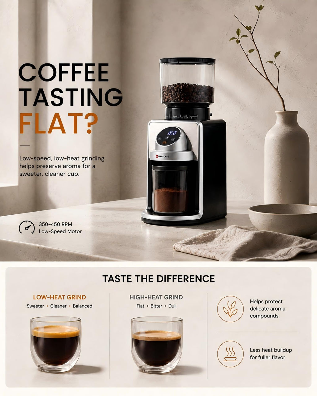 Electric Burr Coffee Grinder with 51 Grind Settings X602060