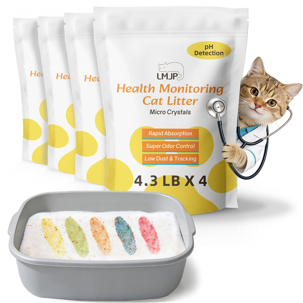 Cat Litter, Non Clumping, 17.2LB W9182