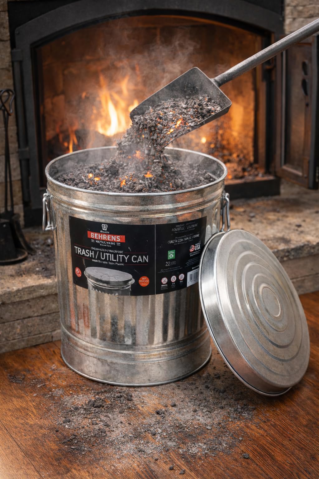 6 Gallon Galvanized Trash Can T445723
