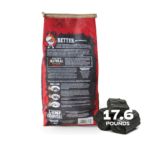 100% All Natural Hardwood Lump Charcoal 17.6 Pounds U217