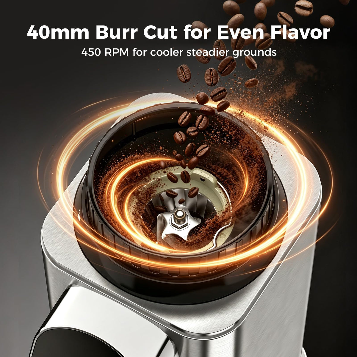 Conical Burr Coffee Grinder with 48 Settings A5756