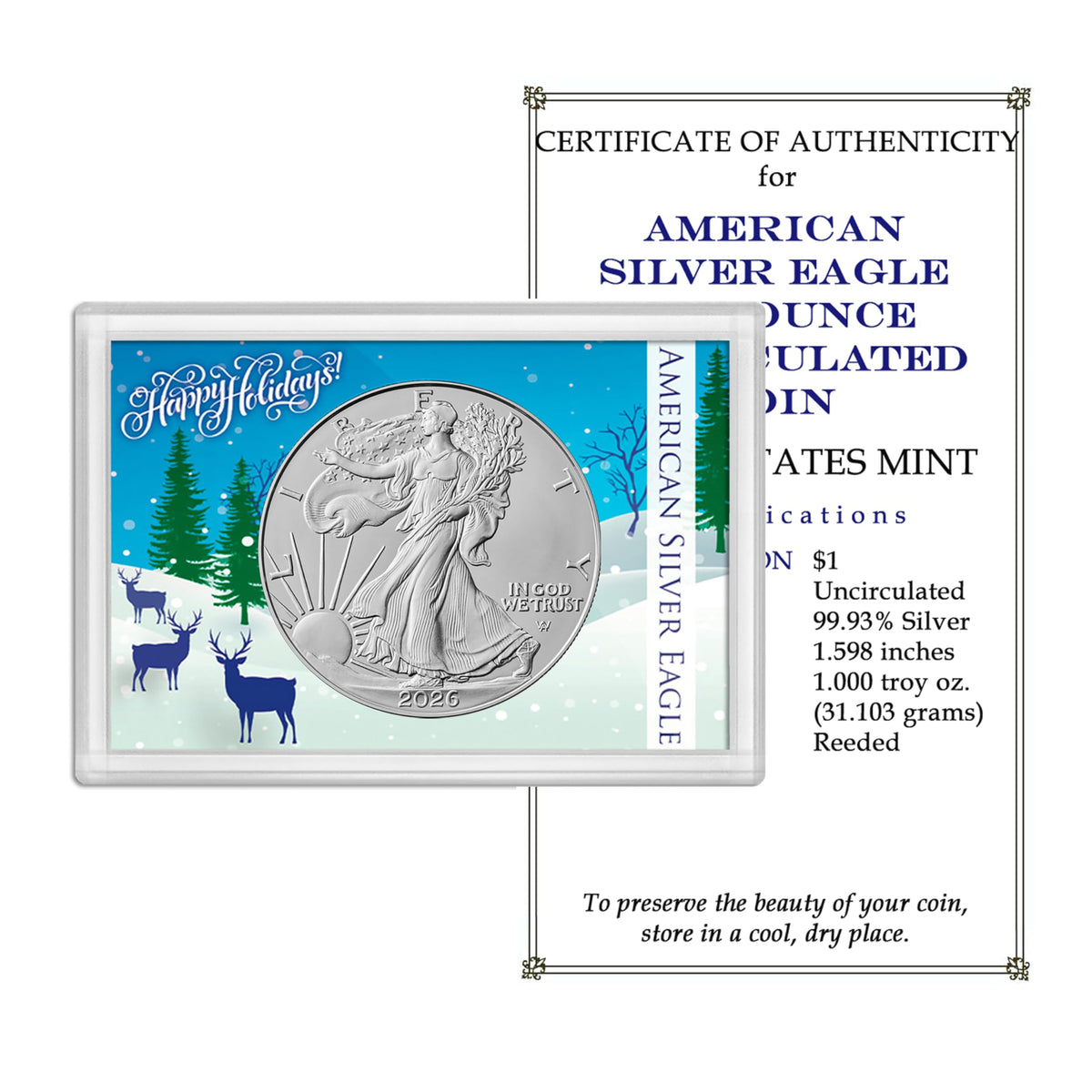 2026 U.S. Silver Eagle 1 oz Brilliant Uncirculated Dollar C24357