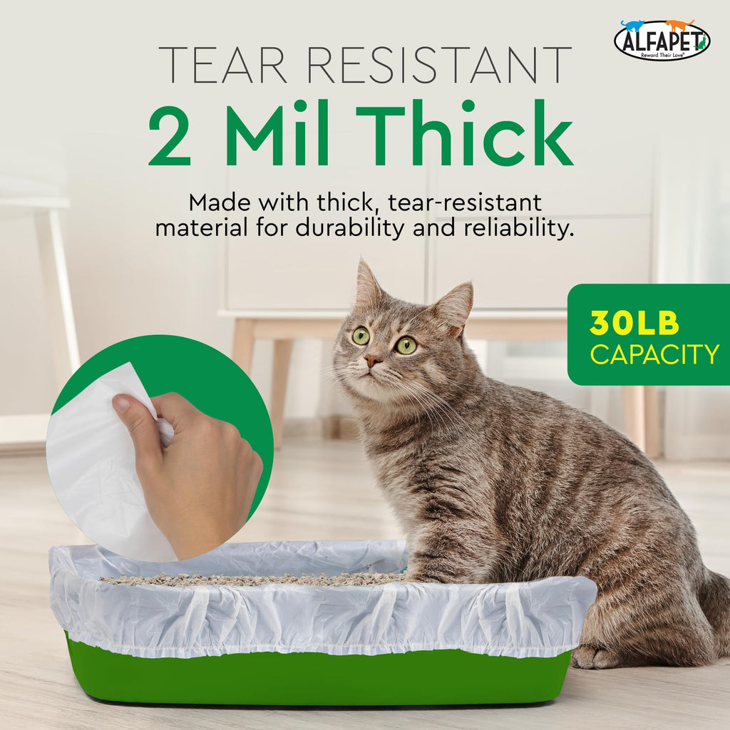 Super Jumbo 15Count Tear-Resistant Waterproof Cat Litter Box Liners X856