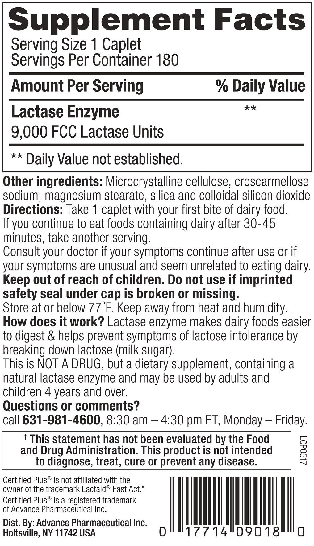 Lactase 360 Caplets M73426